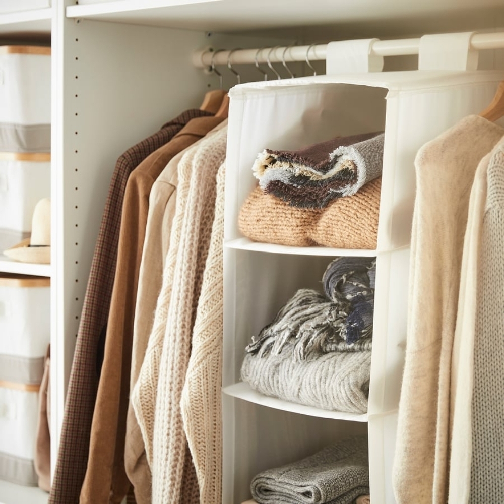 IKEA Hanging Closet Organizer in Off White